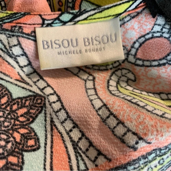 Bisou Bisou Paisley Boho Romper size XL - Picture 3 of 7